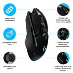 Logitech G903 LIGHTSPEED Souris Gamer sans Fil, 25 600 PPP, RVB Gaming, Poids Ajustables, 6 Boutons Programmables, POWERPLAY, PC/Mac - Noire – Image 2