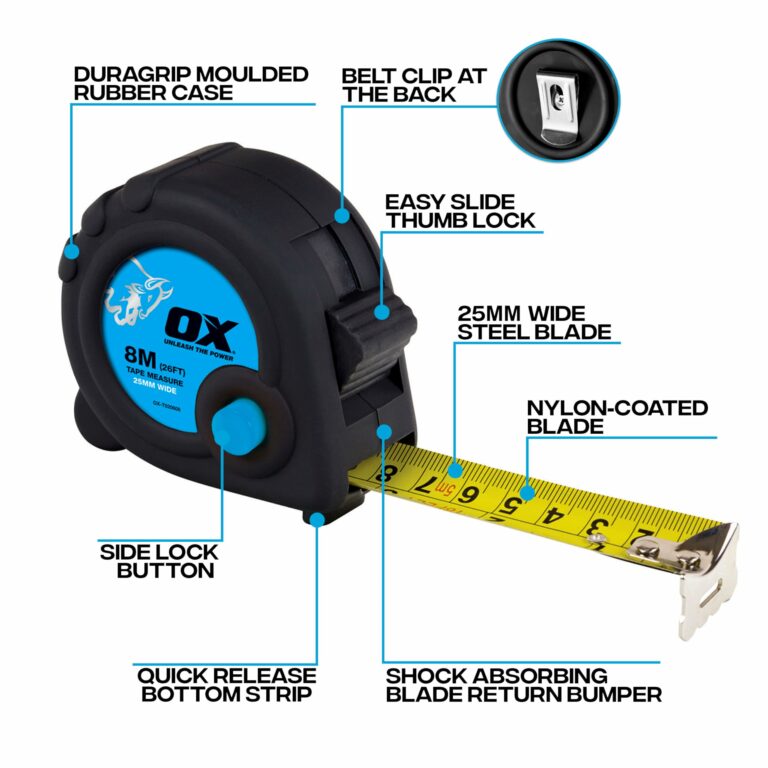 Mètre rubans 8M - OX Tools