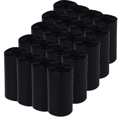 400 Rouleaux de sacs à excréments (20 rouleaux de 20 sacs), noirs