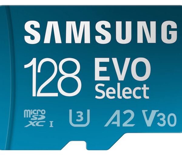 Samsung EVO Select (2024) Carte microSD + adaptateur SD 128 Go